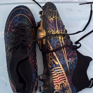 Multicolor Soccer Cleats with Black Base